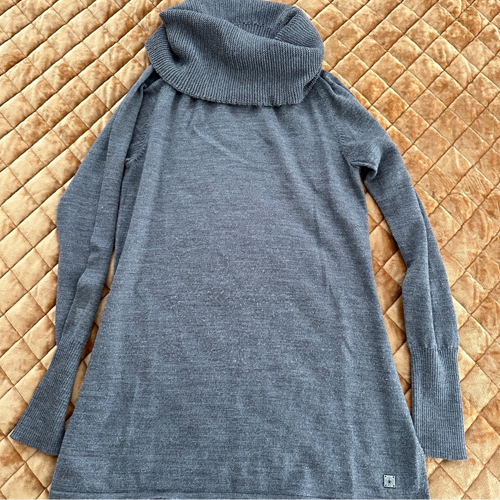 Smartwool brown Cowl Neck Sweater with Long Sleeves